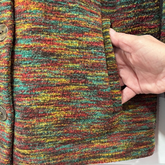 Vintage Easy Spirit made in Hong Kong wool blend button up jacket size M - Picture 10 of 16